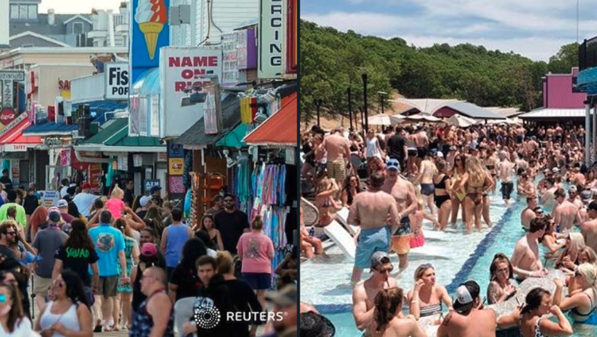 Ocean City, Maryland (left); Lake of the Ozarks, Missouri (right) 